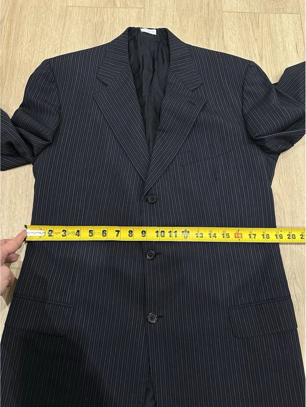 Brioni Striped Navy Blue Nomentano Pure Wool Men’s Sportcoat Size 38
